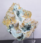 17cms CLINOATACAMITE QUARTZ ATACAMITE Lily Mine Druzy Atacamite Malachite Crystal Mineral Specimen AB50