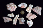 LOT 10 GEM PINK OPAL NATURAL SCULPTURE BOTRYOIDAL PERU QUARTZ TRANSLUCENT PB80