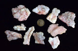 LOT 10 GEM PINK OPAL NATURAL SCULPTURE BOTRYOIDAL PERU QUARTZ TRANSLUCENT PB80