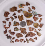 Lot 45 NATIVE COPPER PERU CRYSTAL IRON NEW FIND SOME FINE IRIDESCENT IB39