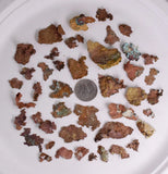 Lot 45 NATIVE COPPER PERU CRYSTAL IRON NEW FIND SOME FINE IRIDESCENT IB39