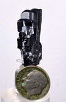 3cms HUBNERITE QUARTZ CRYSTALS MINERAL SPECIMEN COLLECTOR PERU X1