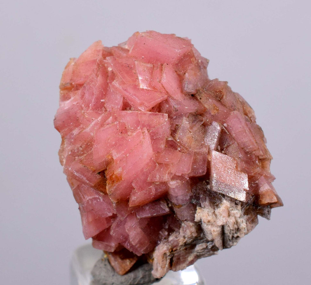 2.3 cms RHODOCHROSITE RHOMBOHEDRAL CRYSTAL MANUELITA PERU MINERAL SPEC ...