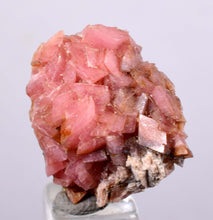 Load image into Gallery viewer, 2.3 cms RHODOCHROSITE RHOMBOHEDRAL CRYSTAL MANUELITA PERU MINERAL SPECIMEN x4
