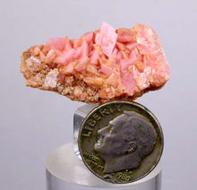 Load image into Gallery viewer, 3.2 cms RHODOCHROSITE RHOMBOHEDRAL MANUELITA PERU MINERAL SPECIMEN x7
