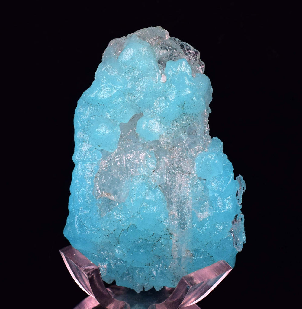 NATURAL BLUE SALAMMONIAC LECONTITE CRYSTALS TURQUOISE COLOR