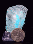5.1cm NATURAL BLUE SALAMMONIAC LECONTITE CRYSTALS TURQUOISE COLOR MINERAL x14