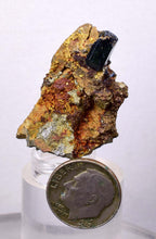 Load image into Gallery viewer, 3.6cms VIVIANITE CRYSTAL BLUISH GREEN BOLIVIA PYRITE MINERAL SPECIMEN X24
