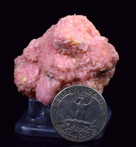 4.6 cms RHODOCHROSITE RHOMBOHEDRAL MANUELITA PERU MINERAL SPECIMEN x33