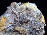 2.2cms NATIVE SILVER WIRES ACANTHITE PROUSTITE CRYSTALS MINERAL SPECIMEN X36