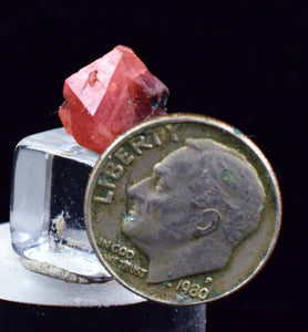 4.5carats RHODOCHROSITE CRYSTAL PERU MINERAL SPECIMEN COLLECTOR x43