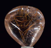 Load image into Gallery viewer, 2.1 cms GEM RUTILATED QUARTZ GOLDEN CABOCHON RUTILE PENDANT JEWELRY X52
