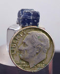 6.5cts SAPHIRE CRYSTAL NATURAL ROUGH BLUE TANZANIA MINERAL SPECIMEN X55