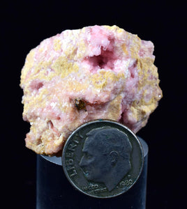 3.6 cms RHODOCHROSITE RHOMBOHEDRAL CRYSTAL MANUELITA PERU MINERAL SPECIMEN x64