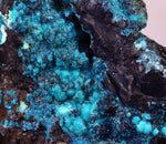 6cm CHRYSOCOLLA MALACHITE BROCHANTHITE AZURITE ROUGH BANDED  PERU MINERAL SPECIMEN X67