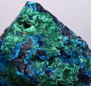 6.2cm CHRYSOCOLLA MALACHITE BROCHANTHITE AZURITE ROUGH BANDED  PERU MINERAL SPECIMEN X71