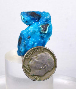 2.7cm CHRYSOCOLLA MALACHITE BROCHANTHITE AZURITE ROUGH BANDED  PERU MINERAL SPECIMEN X73