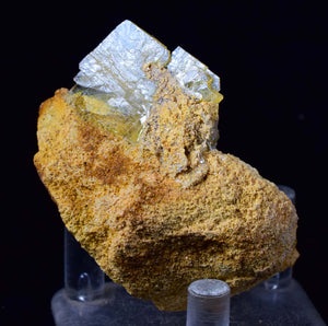 5.7cms GOLDEN BARITE CRYSTALS PERU TRANSLUCENT MINERAL SPECIMEN X77