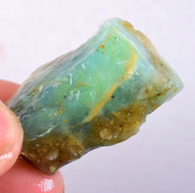 Load image into Gallery viewer, 11 Grams GEM BLUE OPAL SEASCAPE PERU ROUGH PENDANT CARIBEAN TURQUOISE COLOR X91
