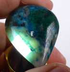CHRYSOCOLLA  & MALACHITE & QUARTZ BLUE PERU SEASCAPE SCENIC 1 KILO