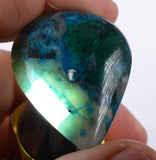 CHRYSOCOLLA  & MALACHITE & QUARTZ BLUE PERU SEASCAPE SCENIC 1 KILO