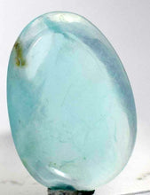 Load image into Gallery viewer, 3ct GEM BLUE OPAL CABOCHON PENDANT WIRE WRAP CARIBEAN TURQUOISE COLOR PERU B214
