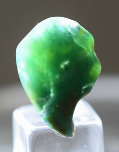 4cts GEM SILICA CHRYSOCOLLA TUMBLED CHALCEDONY PERU EMERALD JADE COLOR B420