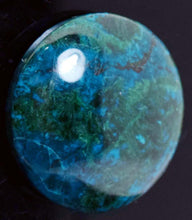 Load image into Gallery viewer, 2.9cms PREMIUM BLUE CHRYSOCOLLA CABOCHON PERU EILAT STONE TURQUOISE COLOR B393
