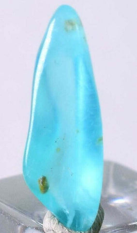 1cts GEM BLUE OPAL SEASCAPE PERU TUMBLED PENDANT CARIBEAN TURQUOISE COLOR B155