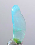9.5cts GEM BLUE OPAL SEASCAPE PERU TUMBLED PENDANT CARIBEAN TURQUOISE COLOR B140