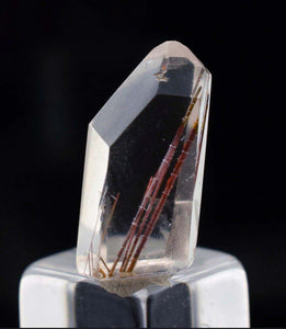 6.5carats NATURAL GOLD HAIR RUTILATED QUARTZ CLEAR CRYSTAL HEALING Q102