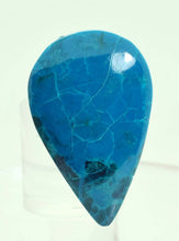 Load image into Gallery viewer, 4.6cms PREMIUM BLUE CHRYSOCOLLA CABOCHON PERU EILAT STONE TURQUOISE COLOR B404
