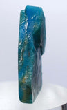 1.3grs BLUE OPAL ROUGH TURQUOISE COLOR PENDANT CABOCHON WIRE WRAP JEWELRY O145