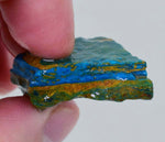 10Grs ROYAL BLUE OPAL ROUGH PERU CARIBEAN TURQUOISE JADE COLOR JEWELRY O414
