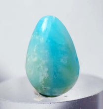 Load image into Gallery viewer, 4ct GEM BLUE OPAL CABOCHON PENDANT WIRE WRAP CARIBEAN TURQUOISE COLOR PERU B158
