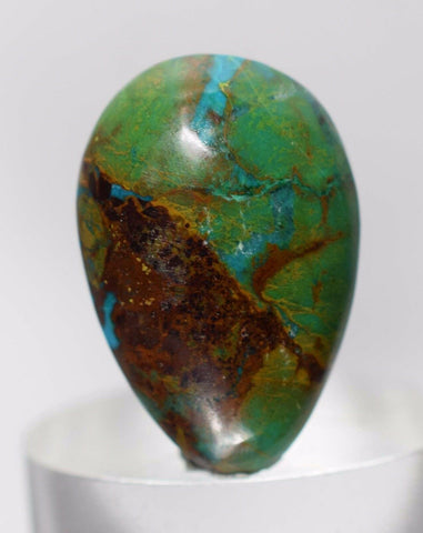 18carats GEM SILICA CHRYSOCOLLA EMERALDINE CABOCHON CHALCEDONY PERU EMERALD JADE COLOR B226
