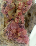 4cms GEM RHODOCHROSITE MANGANITE CRYSTALS UCHUCCHACUA MINERAL SPECIMEN R562