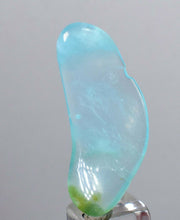 Load image into Gallery viewer, 9.5cts GEM BLUE OPAL SEASCAPE PERU TUMBLED PENDANT CARIBEAN TURQUOISE COLOR B140
