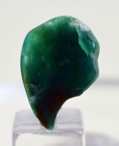 4cts GEM SILICA CHRYSOCOLLA TUMBLED CHALCEDONY PERU EMERALD JADE COLOR B420