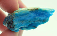 Load image into Gallery viewer, 23grs BLUE OPAL ROUGH TURQUOISE COLOR PENDANT CABOCHON WIRE WRAP JEWELRY O315
