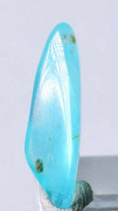 1cts GEM BLUE OPAL SEASCAPE PERU TUMBLED PENDANT CARIBEAN TURQUOISE COLOR B155