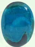 3.8cms PREMIUM BLUE CHRYSOCOLLA CABOCHON PERU EILAT STONE TURQUOISE COLOR B401