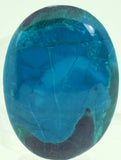 3.8cms PREMIUM BLUE CHRYSOCOLLA CABOCHON PERU EILAT STONE TURQUOISE COLOR B401
