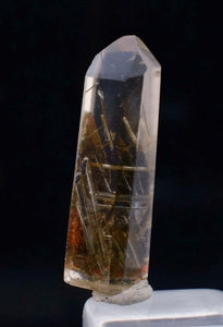 7.5carats NATURAL GOLD HAIR RUTILATED QUARTZ CLEAR CRYSTAL HEALING Q100